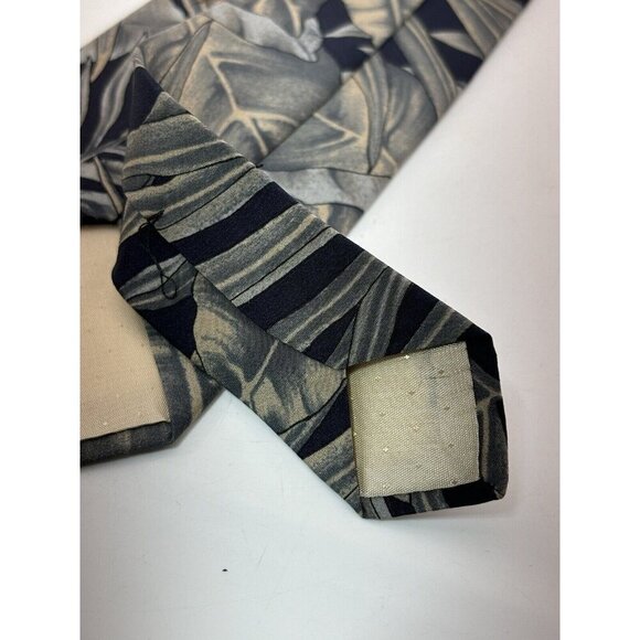 VTG ASSORTED LOT OF 3 -Blue Silk Ties Made in Italy - Jungle, Rams, Pattern - Picture 8 of 11